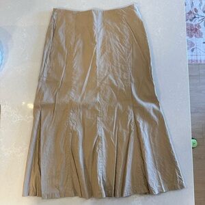 Chic Tan Midi Skirt